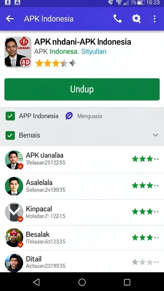 Pratinjau layar Review Aplikasi mutastoto